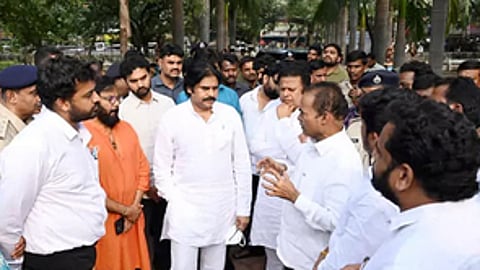 Deputy Chief Minister K Pawan Kalyan visited Padmavati Park in Bairagipatteda, Tirupati.