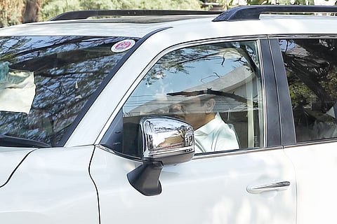 Former MAUD Minister KT Rama Rao has arrived at the ACB office in Banjara Hills, Hyderabad to appear for an investigation into the Formula-E Race Scam.