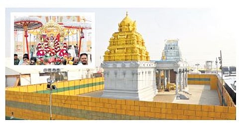 Idol of Lord Venkateswara was taken out in a procession in Prayagraj