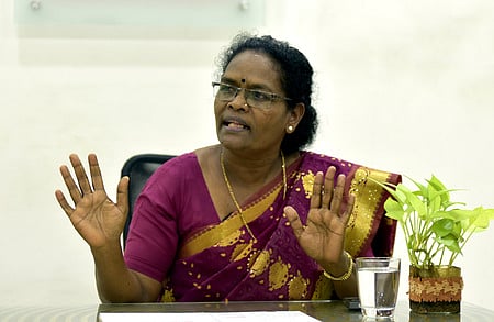 Tribal activist and Muthanga agitation leader C K Janu