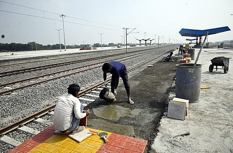 The Kothapally - Manoharabad railway line project includes the proposed Kothapally railway station.