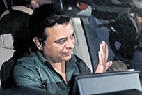 KTR leaves ED office in Hyderabad on Thursday