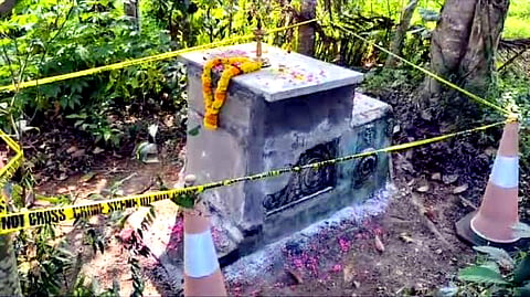 The ‘samadhi’ chamber of Gopan Swami that was opened on Thursday.