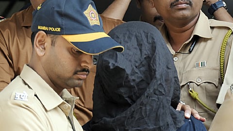 Mohammad Shariful Islam Shehzad, the arrested accused in the Saif Ali Khan attack case being brought to be produced before the Bandra Court, in Mumbai.