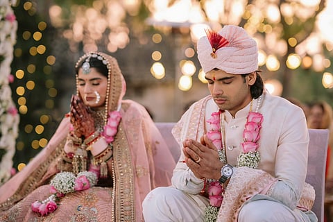 Olympic gold medalist Neeraj Chopra ties the knot with Himani Mor (Photo | @Neeraj_chopra1)