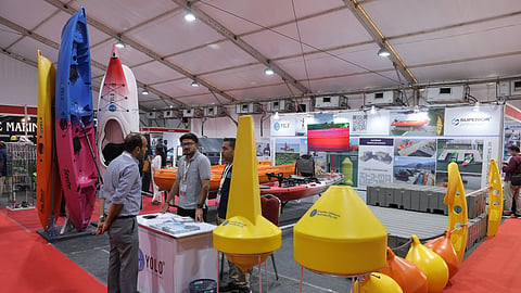 The main attraction of the fair is various types of boats including solar boats, safety equipment, unmanned algae removal boats, among others.