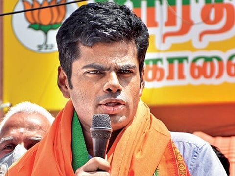 Tamil Nadu BJP president K Annamalai
