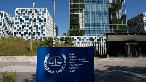 Exterior of the International Criminal Court in The Hague, Netherlands, June 26, 2024.