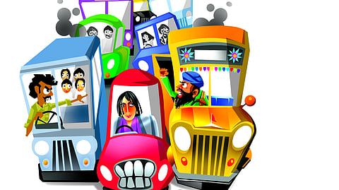 Traffic congestion representative image