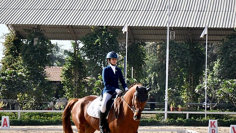 Miraya Dadabhoy with her horse