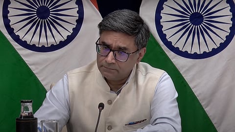 Foreign Secretary Vikram Misri briefs the media on February 7, 2025.