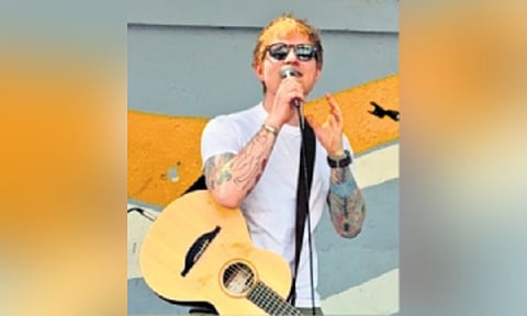 British pop star Ed Sheeran