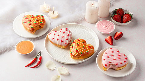 donuts, desserts, valentine