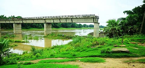 Incomplete bridge over Brahmani river
