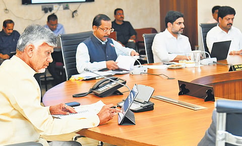 Chief Minister N Chandrababu Naidu chaired the Cabinet meeting on Friday