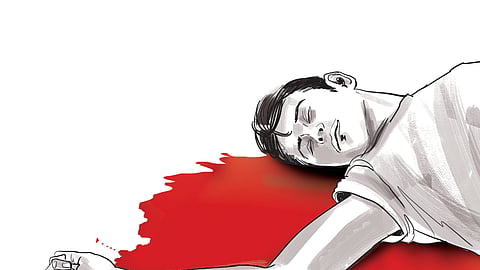 A man was found charred to death near ST Hindu College at Bharathi Nager in Nagercoil on Saturday.