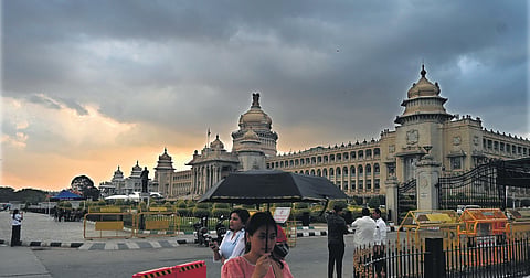 The long spell of dry weather ended in Bengaluru on Tuesday evening with several localities receiving rain.