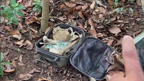 The skeletal remains seem quite old and completely decomposed, a senior police official said.