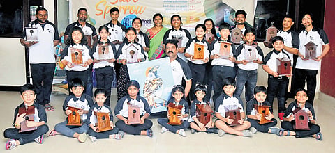 Artist Srinivas is on a mission to protect endangered sparrows.