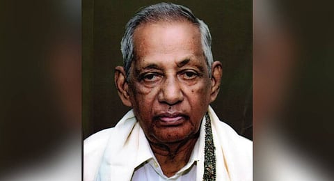 Prof Dasrathi Das the awardee of the Justice Dipak Mishra Sahitya Samman for his contribution to Odia literature.