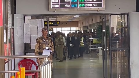 A five-member Supreme Court Judges delegation led by Justice BR Gavai arrived in Imphal, Manipur on Saturday (March 22, 2025).
