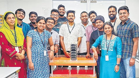 The team with the satellite Nila