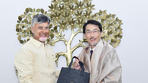 Chief Minister Nara Chandrababu Naidu met a Japanese delegation led by Ambassador to India Keiichi Ono on Wednesday
