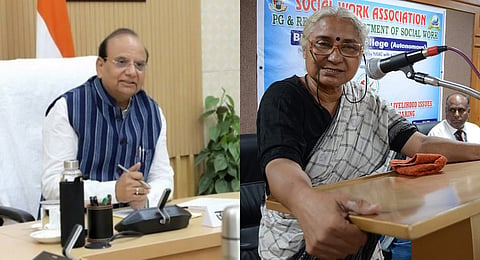The origins of the legal battle date back to 2000, when Patkar sued Saxena, who was then heading an Ahmedabad-based NGO, the Council for Civil Liberties, over advertisements allegedly defaming her and the Narmada Bachao Andolan.