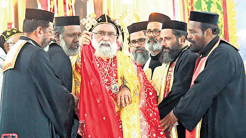Joseph Mor Gregorios, who was ordained as the new Catholicos of the Jacobite Syrian Orthodox Church, during a ceremony held on Sunday