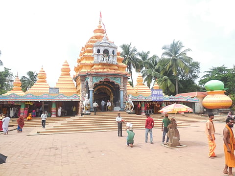 A view of the Maa Tarini Temple at Ghatagaon in Keonjhar.