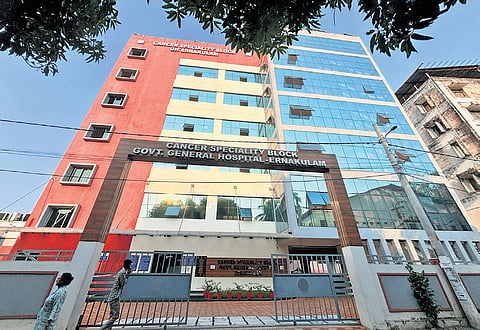 The cancer block at Ernakulam Goverment General Hospital