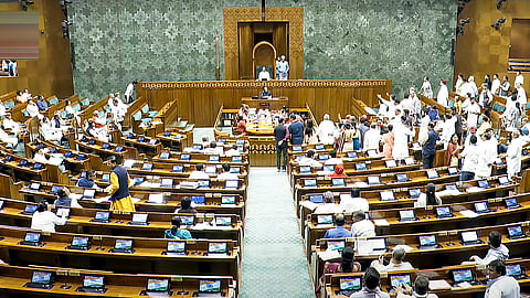 MPs in the Lok Sabha during the last Budget session of Parliament.