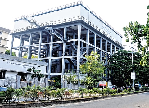 The 40-lakh-litre water tank at Stadium Link Road, Kaloor