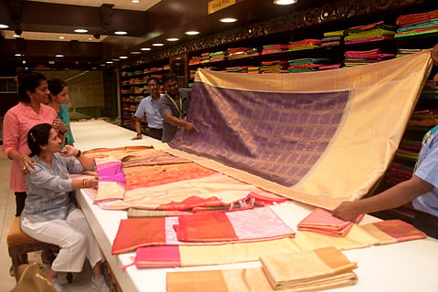 Blending tradition, and modernity, textile stores in Tamil Nadu are weaving saris in tune with evolving trends.