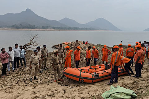 State disaster response force sdrf conducted mock drill at Velerupadu mandal in eluru district on friday.
