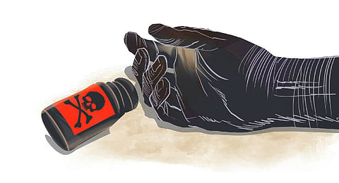 The silent struggle took a fatal turn on April 1, when he consumed poison at the village cricket ground.