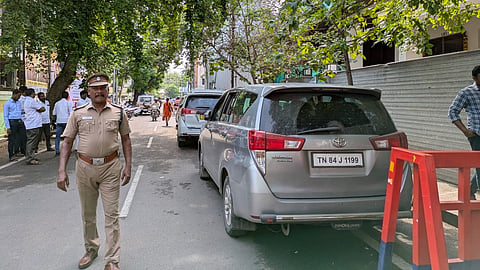 ED sleuths conduct raid at TN minister KN Nehru house in Thillai Nagar, Tiruchy on Monday