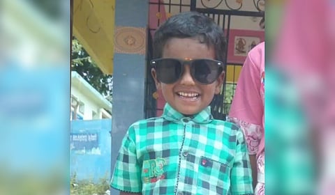 Five-year-old Thishanth