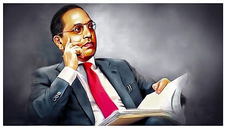 According to Sunil Gautam, state general secretary of the Azad Samaj Party, government offices are legally required to display images of Mahatma Gandhi and Dr Ambedkar (pictured here).