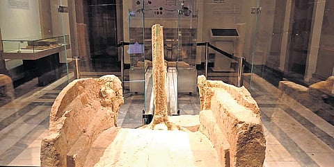 Bronze-age solid-disk wheel chariot discovered from Sinauli archaeological site