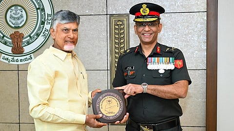 Major General Ajay Misra, General Officer Commanding (GOC) of the Telangana and Andhra Sub Area (TASA), called on Chief Minister Nara Chandrababu Naidu on Wednesday.