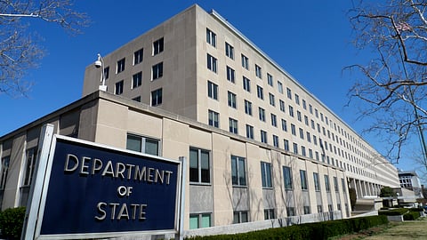 The Harry S Truman Building, headquarters for the US State Department, is seen in Washington, March 9, 2009.