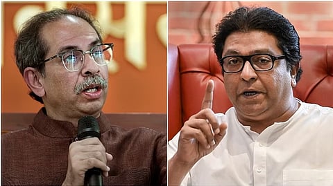 Uddhav Thackeray (L), Raj Thackeray.