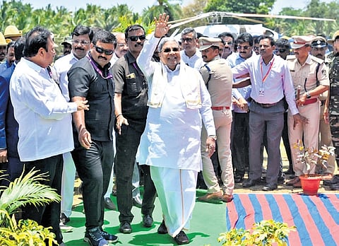 Chief Minister Siddaramiah inaugurates Huchappa Swamy Jatre after 39 years, in Doddabala village of Bindiganavile hobli, in Mandya on Tuesday