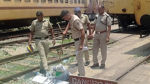 Bomb squad inspects Thiruvananthapuram Central Railway Station on Sunday following bomb threat
