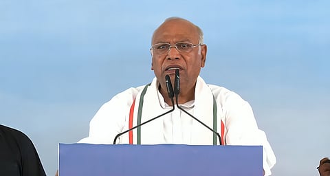 Congress President Mallikarjun Kharge.