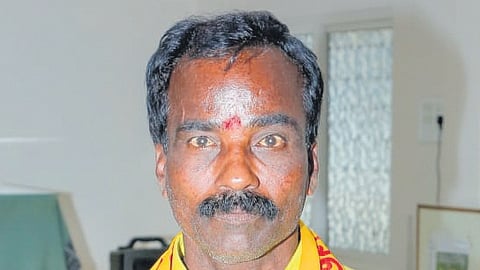 V Selvaraj, who was elected as the municipal chairman of Kuppam