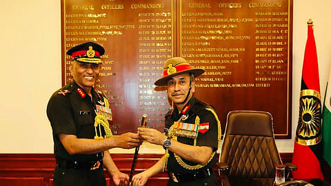 Lieutenant General (Lt. Gen) Prateek Sharma (left) is to assume Charge as the Commander in Chief (CinC) of Udhampur based the Northern Command, Indian Army's biggest Indian Army’s biggest command.