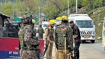 Border patrol force in Jammu and Kashmir.