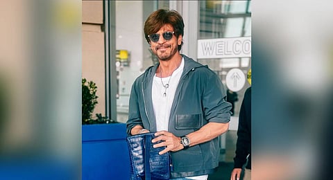 Shah Rukh Khan arrives at the New York airport